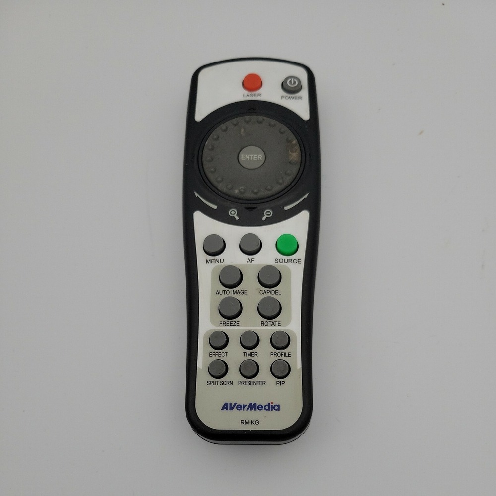 AVerMedia RM-KG OEM Original Replacement Remote Control Black Wireless RMKG
